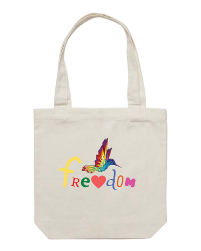 Freedom Tote Bag - Cream