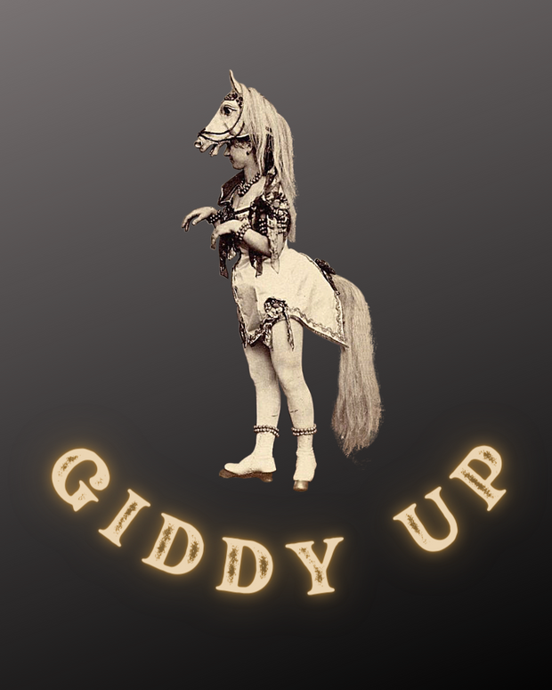 Giddy Up  - Unisex Faded Sweatshirt