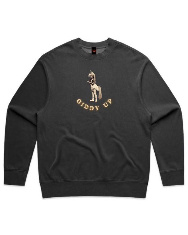 Giddy Up  - Unisex Faded Sweatshirt