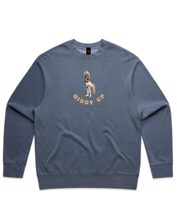 Giddy Up  - Unisex Faded Sweatshirt