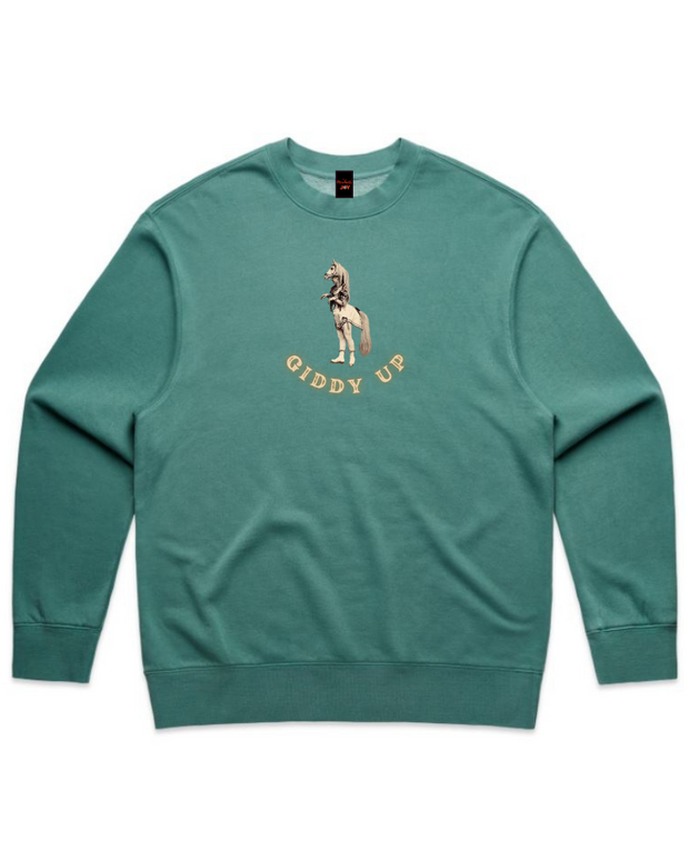 Giddy Up  - Unisex Faded Sweatshirt