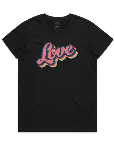 The Merchants of Joy Love Retro tee t-shirt womens