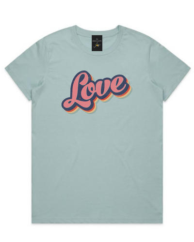 The Merchants of Joy Love Retro tee t-shirt womens