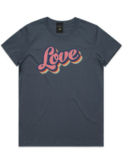 The Merchants of Joy Love Retro tee t-shirt womens