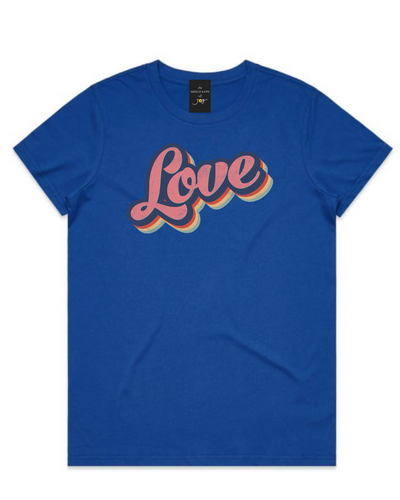 The Merchants of Joy Love Retro tee t-shirt womens