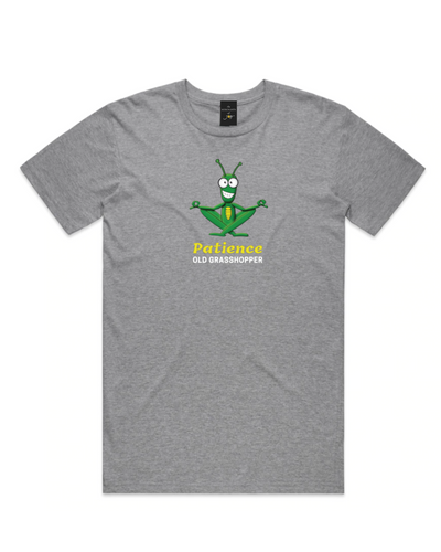 The Merchants of Joy Patience Young Grasshopper tee t-shirt patience young grasshopper