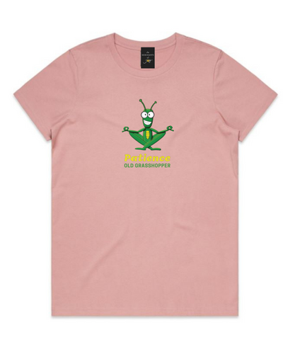 The Merchants of Joy Patience Old Grasshopper tee t-shirt patience young grasshopper