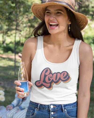 The Merchants of Joy Retro Love Tank Top Singlet womens